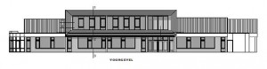 Tekening Christelijke lagere scholen Woudenberg